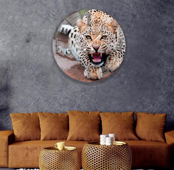 Leopar Cam Saat - 60 cm